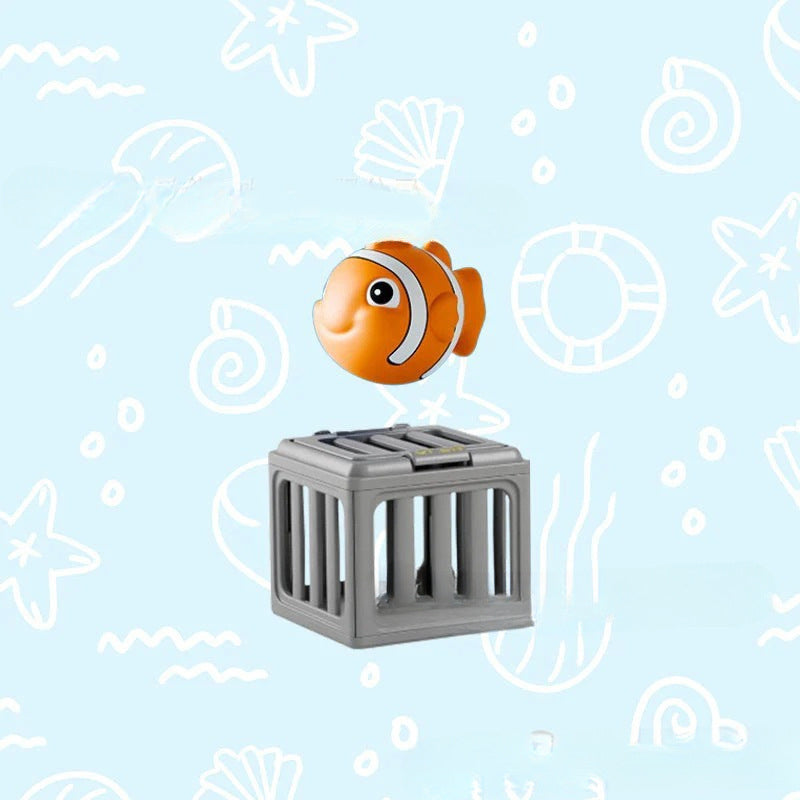 Summer Pool Toys for Kids - Diving Animal & Cage Set