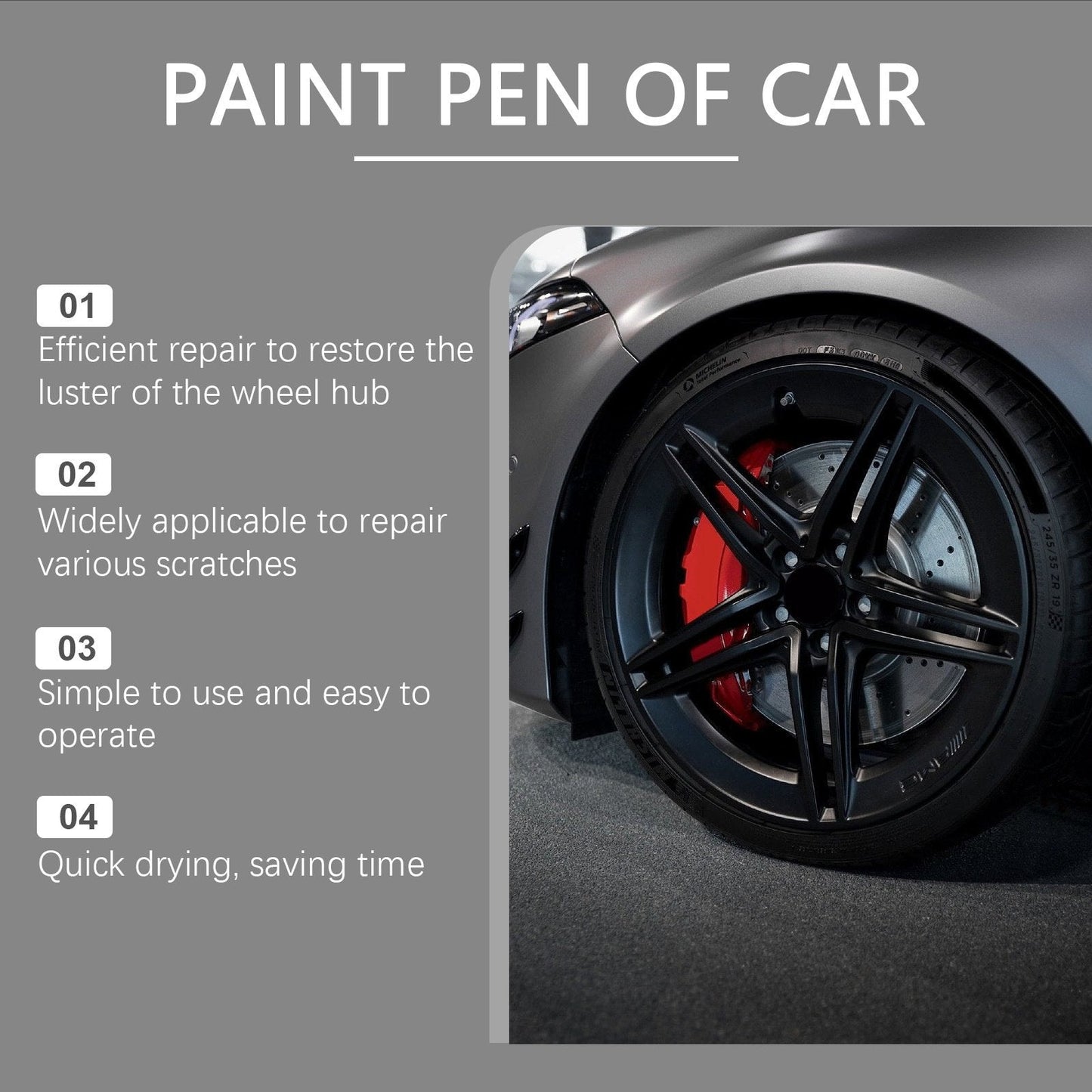🥳🚗 Hjmeta®-Magic Car Scratch Repair Pen – Fix rim scratches in minutes. Permanent, no‑drip formula. Includes clear coat. ✨🔧