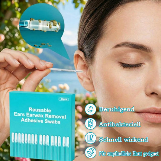 Reusable Earwax Removal Adhesive Swabs