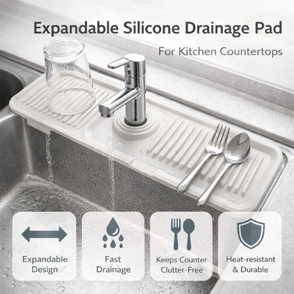Silicone Self-Draining Sink Mat