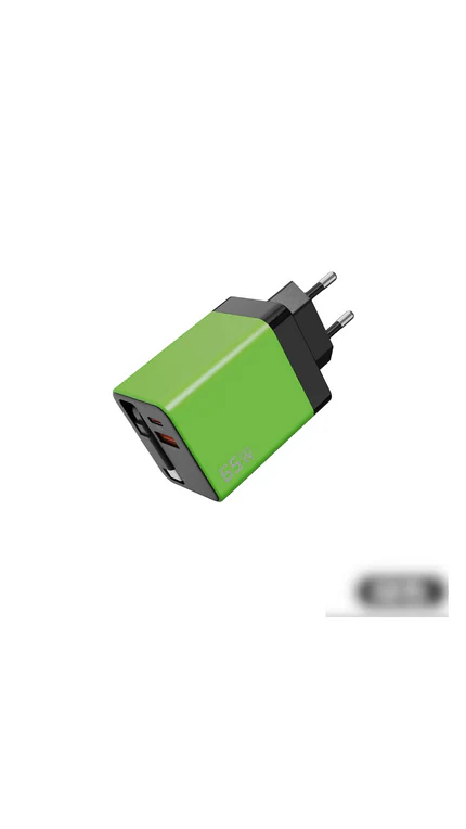 3-in-1 GaN Charger, 80W MAX scalable fast charging module with Type-C cable and 2 USB ports