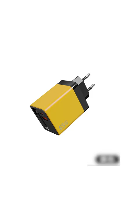 3-in-1 GaN Charger, 80W MAX scalable fast charging module with Type-C cable and 2 USB ports
