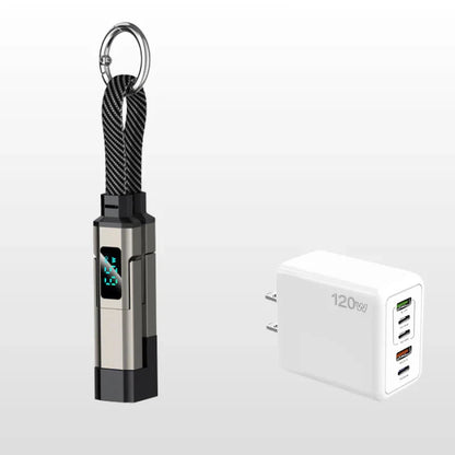 upsell🔥Limited Time SALE 40% OFF🔥4-in-1 Digital Display Keychain Charging Cable