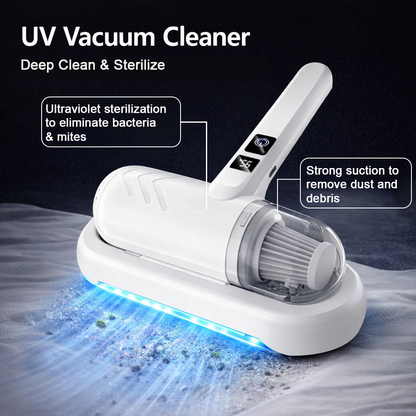 difryna®🌟Fully upgraded💝Bed vacuum cleaner with UV-C light – beating, vacuuming, and UV sterilization all in one!💥