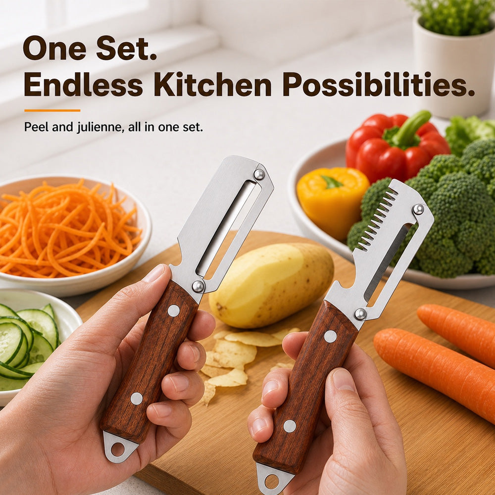 ✨ Save 50% Today – The All-In-One Peeler For Fruits, Veggies & Fresh Salads