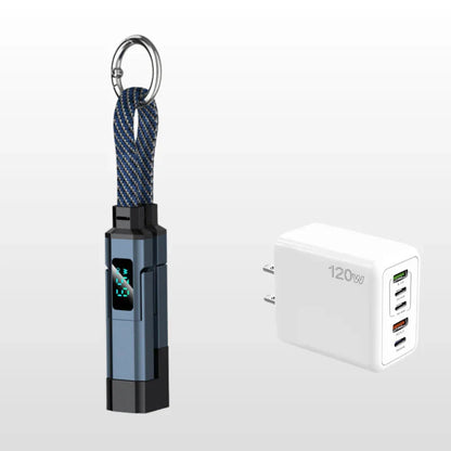 🔥Limited Time SALE 40% OFF🔥Hjmeta®4-in-1 Digital Display Keychain Charging Cable