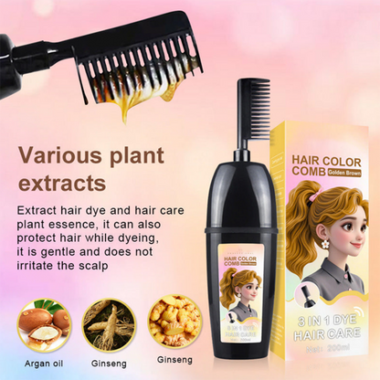 💇‍♀️ 3-in-1 Hair Color Comb | Color, Blend & Apply in One – Easy to Use at Home – Buy 2 Get 1 Free