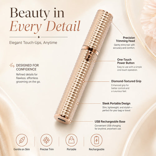Hjmeta® 3-in-1 Electric Beauty Tool — Your Salon-Like Look At Home Shape Perfect Brows, Remove Unwanted Facial Hair & Stay Smooth In Seconds With One Easy-To-Use Grooming Device.