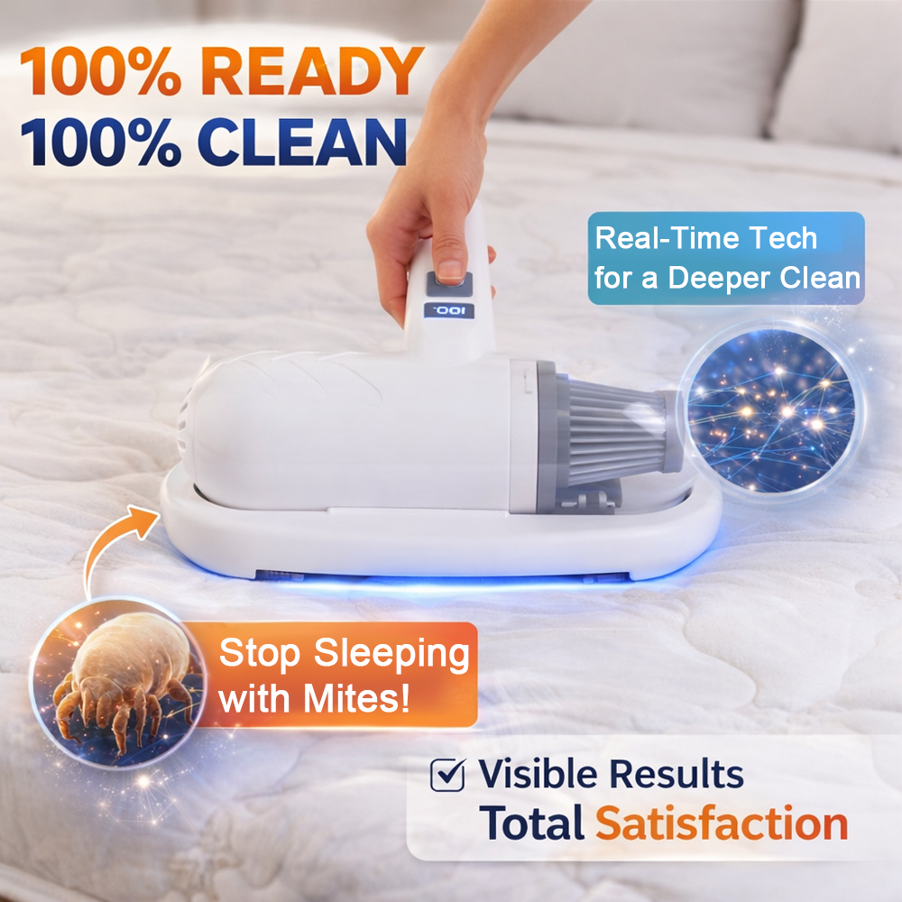 difryna®🌟Fully upgraded💝Bed vacuum cleaner with UV-C light – beating, vacuuming, and UV sterilization all in one!💥