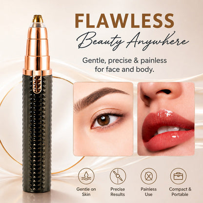 Hjmeta® 3-in-1 Electric Beauty Tool — Your Salon-Like Look At Home Shape Perfect Brows, Remove Unwanted Facial Hair & Stay Smooth In Seconds With One Easy-To-Use Grooming Device.