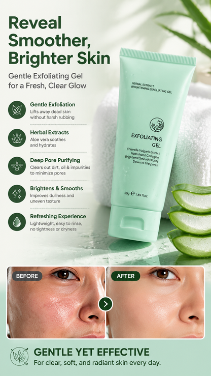 upsell-🥳2026 HOT SALE🥳💞50K+ SOLD!💥👵🌸 50% OFF!Herbal Extract Brightening Exfoliating Gel (Copy)