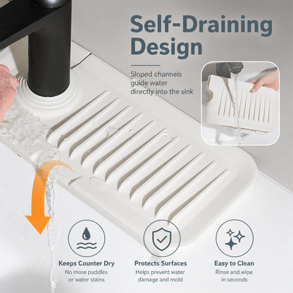 Silicone Self-Draining Sink Mat