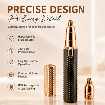 Hjmeta® 3-in-1 Electric Beauty Tool — Your Salon-Like Look At Home Shape Perfect Brows, Remove Unwanted Facial Hair & Stay Smooth In Seconds With One Easy-To-Use Grooming Device.