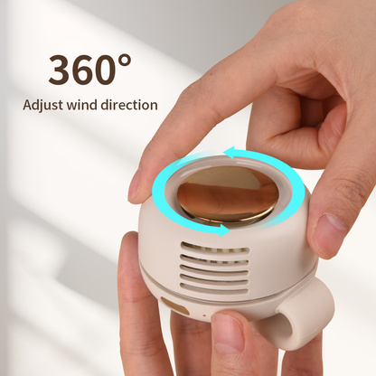 Hjmeta® ✨Mini portable fan, 🔋USB rechargeable handheld neck fan🎁