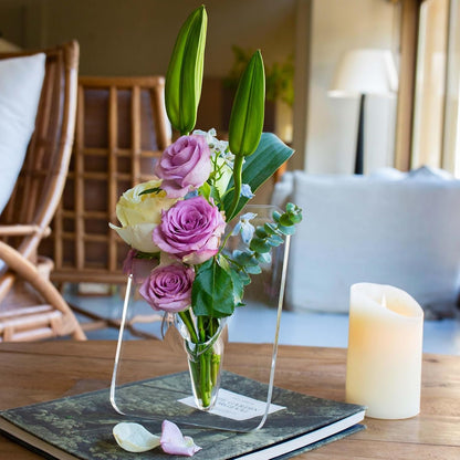 🌸 Transparent Photo Frame Flower Vase, High-End Home Decoration Ornaments