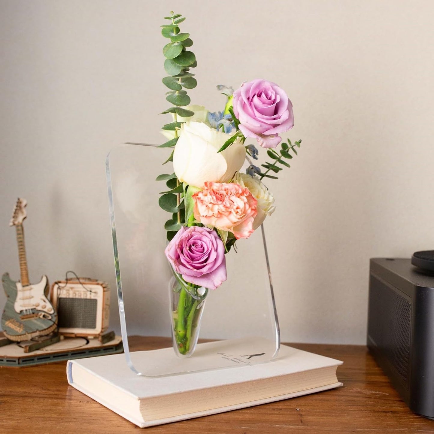 🌸 Transparent Photo Frame Flower Vase, High-End Home Decoration Ornaments