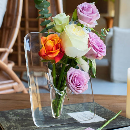 🌸 Transparent Photo Frame Flower Vase, High-End Home Decoration Ornaments