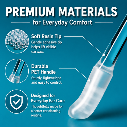 Reusable Earwax Removal Adhesive Swabs
