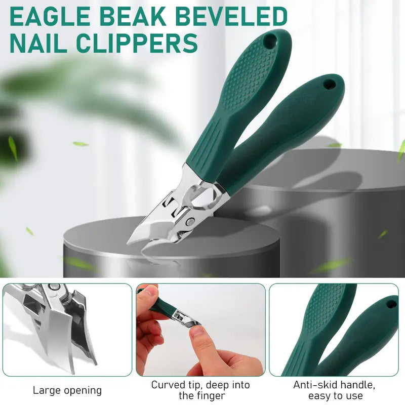 Eagle Beak Beveled Nail Clippers-3Pcs