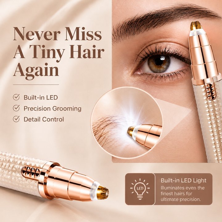 Hjmeta® 3-in-1 Electric Beauty Tool — Your Salon-Like Look At Home Shape Perfect Brows, Remove Unwanted Facial Hair & Stay Smooth In Seconds With One Easy-To-Use Grooming Device.