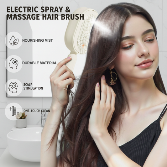 Hjmeta®-Electric Spray & Massage Hair Brush✨🔥