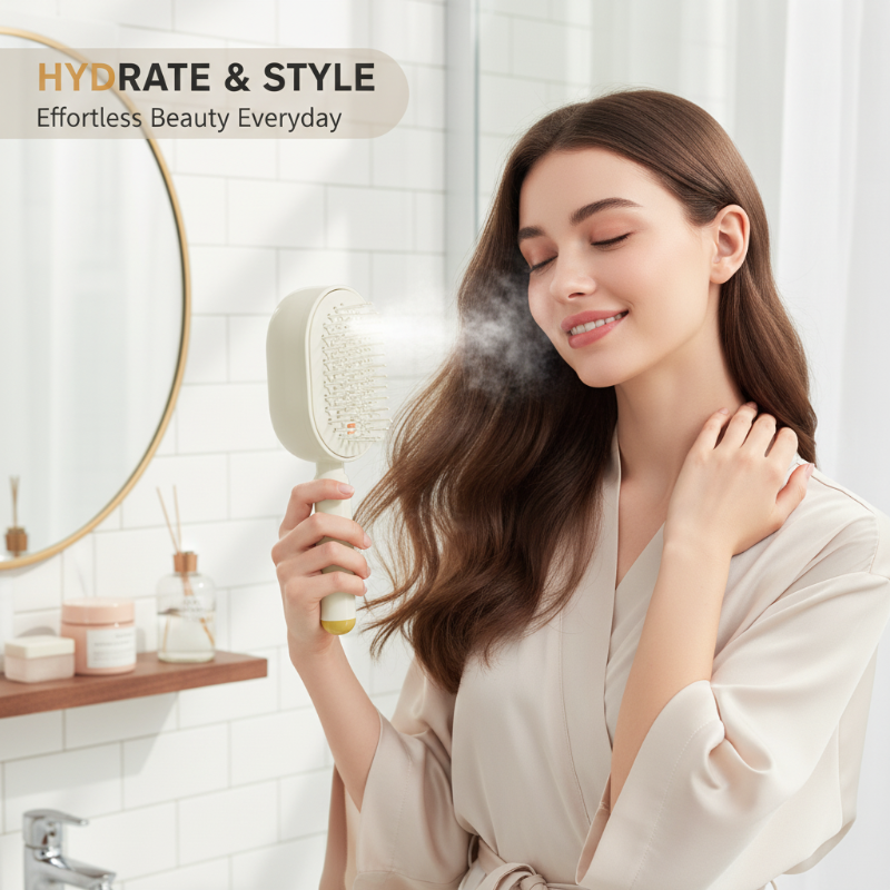 Hjmeta®-Electric Spray & Massage Hair Brush✨🔥