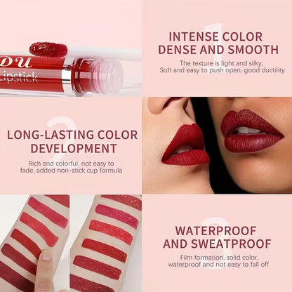 💝10Pcs Matte Waterproof Long Lasting Lip Gloss-Hjmeta®