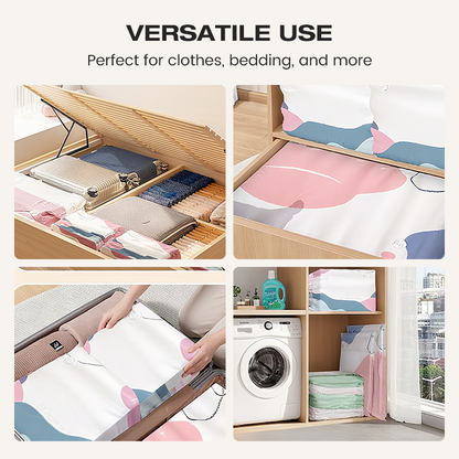 🧳💨 40% OFF! ✨️Hjmeta®No‑Pump Vacuum Storage Bags – Press & seal, no pump needed. Saves 80% space, keeps clothes dry & dust‑free. Perfect for bulky bedding & off‑season gear. 🛏️🗄️