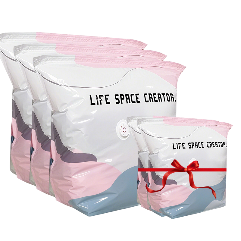 🧳💨 40% OFF! ✨️Hjmeta®No‑Pump Vacuum Storage Bags – Press & seal, no pump needed. Saves 80% space, keeps clothes dry & dust‑free. Perfect for bulky bedding & off‑season gear. 🛏️🗄️
