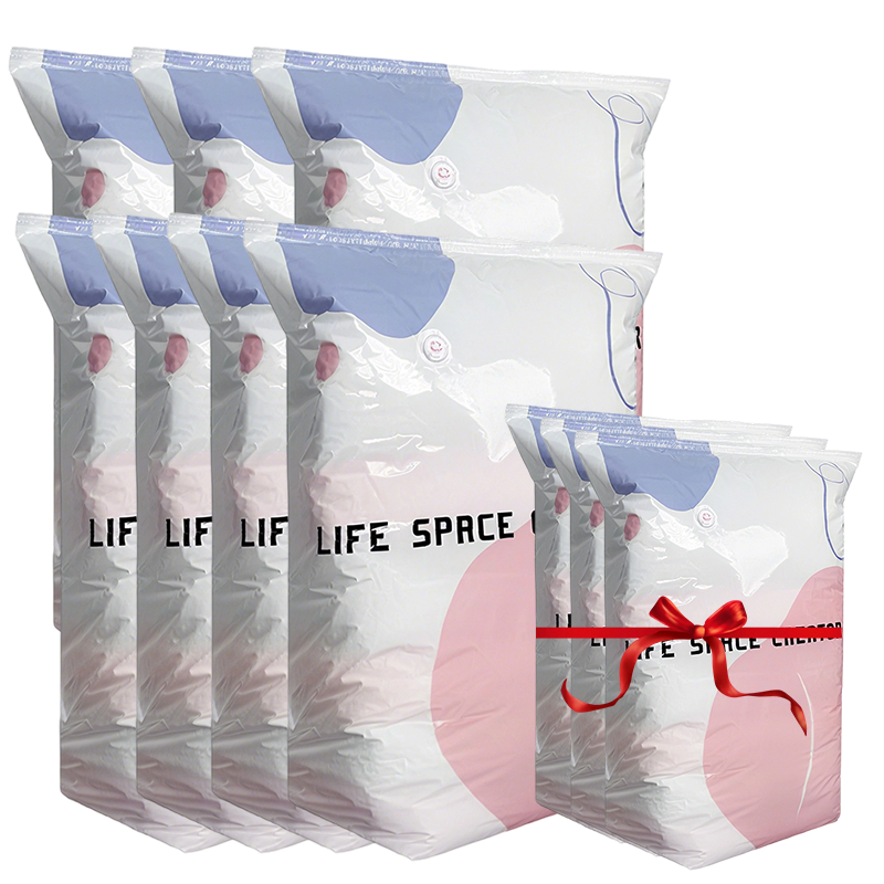 🧳💨 40% OFF! ✨️Hjmeta®No‑Pump Vacuum Storage Bags – Press & seal, no pump needed. Saves 80% space, keeps clothes dry & dust‑free. Perfect for bulky bedding & off‑season gear. 🛏️🗄️