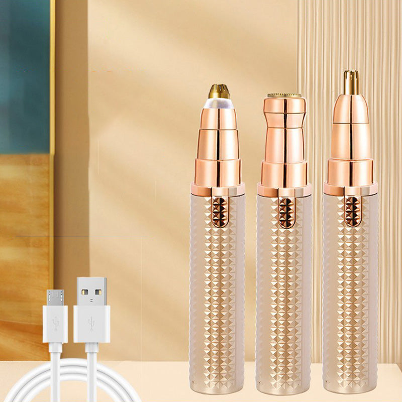 Hjmeta® 3-in-1 Electric Beauty Tool — Your Salon-Like Look At Home Shape Perfect Brows, Remove Unwanted Facial Hair & Stay Smooth In Seconds With One Easy-To-Use Grooming Device.