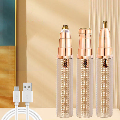 Hjmeta® 3-in-1 Electric Beauty Tool — Your Salon-Like Look At Home Shape Perfect Brows, Remove Unwanted Facial Hair & Stay Smooth In Seconds With One Easy-To-Use Grooming Device.