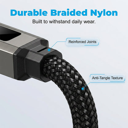 upsell🔥Limited Time SALE 40% OFF🔥4-in-1 Digital Display Keychain Charging Cable