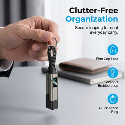 upsell🔥Limited Time SALE 40% OFF🔥4-in-1 Digital Display Keychain Charging Cable