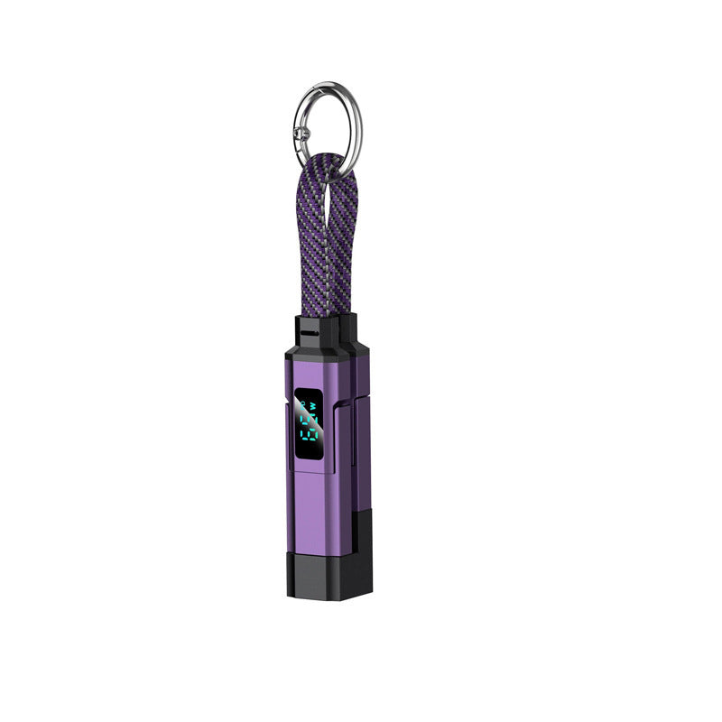 🔥Limited Time SALE 40% OFF🔥Hjmeta®4-in-1 Digital Display Keychain Charging Cable